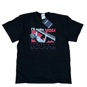 NWT Evangelion Kaworu Nagisa Piano Large T-Shirt Ill Make You Happy Japan Cospa